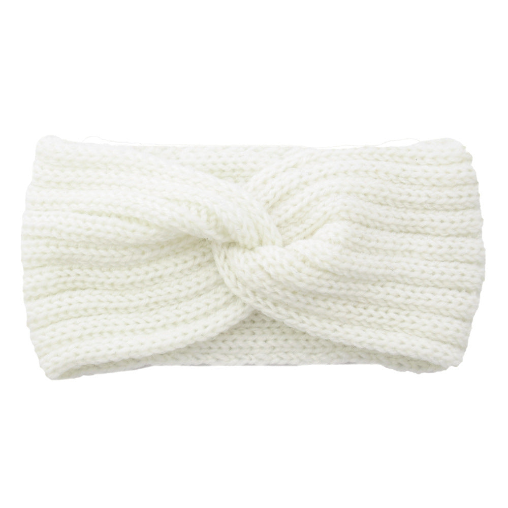 Knitted Cross Headband Ear Protection Braided Headband