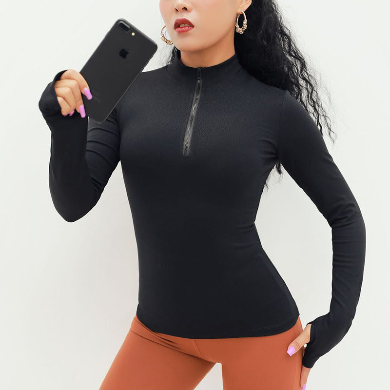 Women's Tight Fitness Exercise Long Sleeve Yoga Wear