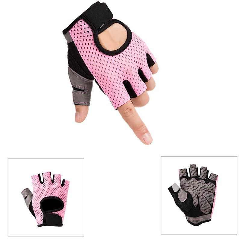 Half finger gloves sports fitness gloves outdoor riding non-slip wear gloves