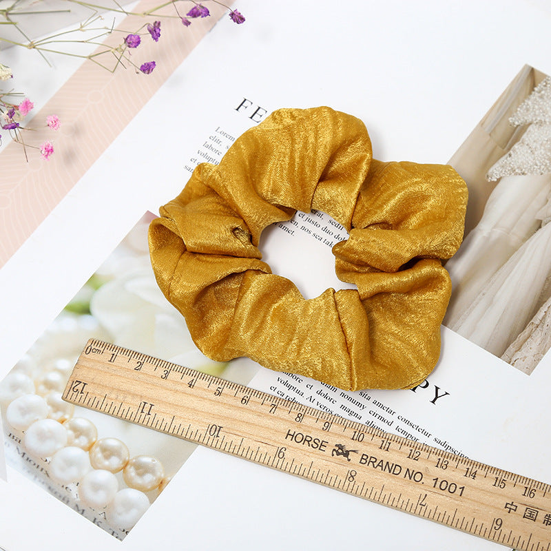 Sweet And Girly Solid Color Large Intestine Hair Ring Headwear